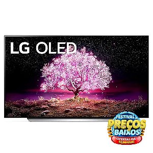 Smart TV 77" LG 4K OLED 77C1 120 Hz, G-Sync, FreeSync, 4x HDMI 2.1, Inteligência Artificial ThinQ, Google, Alexa e Smart Magic 2021