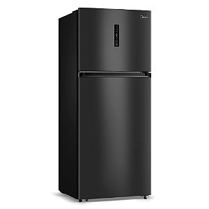 Refrigerador Midea Frost Free Black Inox Look 411L MD-RT580MTA281/MD-RT580MTA282