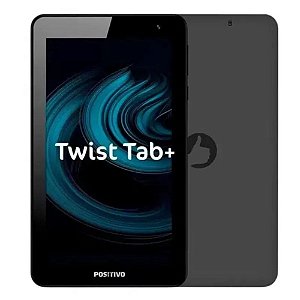 Tablet Positivo Twist Tab+ 2GB RAM + 64GB Tela de 7” Android 11 Go Bateria 3100mAh Preto