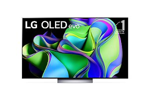 Smart TV 77" 4K LG OLED77C3PSA Evo 120Hz G-Sync FreeSync Bluetooth ThinQ AI Alexa Google 4 HDMIs