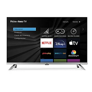 Smart TV 32 Philco Led PTV32G7PR2CSBLH Roku TV Dolby Audio Bivolt