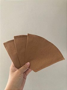Kit 3 filtros de café em algodão agroecológico tamanho 102