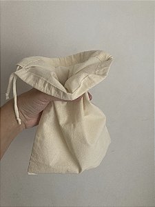 Coador de leite ou suco em algodão cru agroecológico