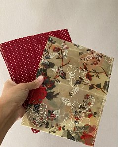 Kit 2 saquinhos de pano de cera vegetal