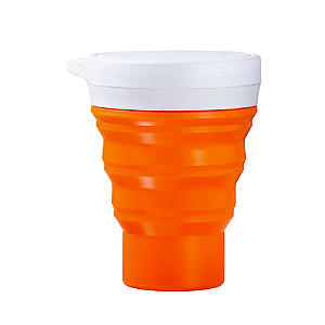 COPO RETRÁTIL MENOS1LIXO LARANJA