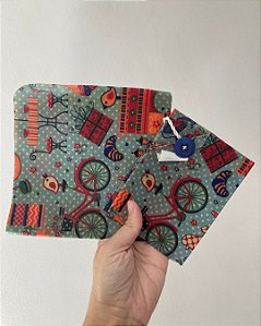 Combo de 2 panos de cera vegetal 100% algodão