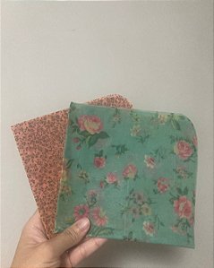 Kit 2 panos de cera vegetal 100% algodão tamanho M