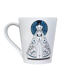Caneca Nossa Senhora Aparecida Branca