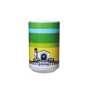 Caneca Basílica Nossa Senhora Aparecida Verde Listrado
