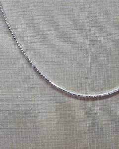 Corrente Prata 925 45 Cm Pipoca Fina