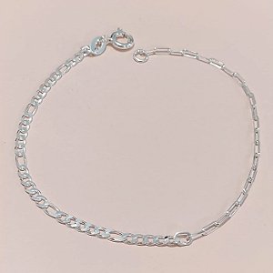 Pulseira Prata 18 Cm Corrente 4x1 E Cartier