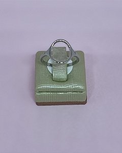 Anel De Aço Círculo Geométrico Vasado – 2mm