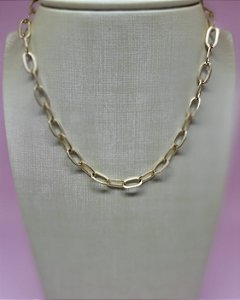 Colar Elo Oval 45cm + 5cm De Extensão