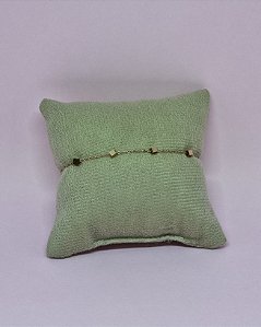 Pulseira de Aço Rosé Quadradinhos - 16cm + 3cm Extensão