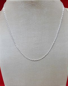 Corrente Prata 45cm Elo Batido 1,5mm