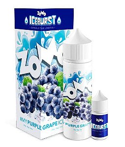 Líquido Juice Zomo Vape Iceburst - Purple Grape Ice 3mg - 60ml
