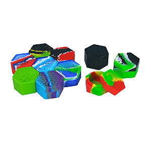 Slick Container Hexagonal Colmeia 26ml De Silicone - Unidade