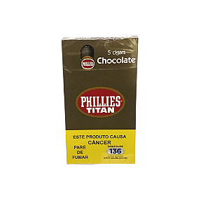 Charuto Phillies Titan Chocolate - Caixa 5un
