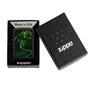 Isqueiro Original Zippo 48497 2022 PFF CyberPunk Dragon Design