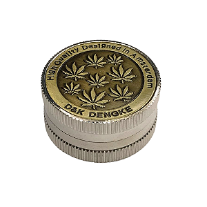 Dichavador Pequeno D&K De Metal 2 Partes - Cannabis