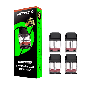 New Coil Vaporesso Xros Series Mesh Pod 0.6 Ω 3ml - Caixa Com 4 Unidades