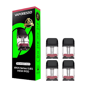 New Coil Vaporesso Xros Series Mesh Pod 0.8 Ω 3ml - Caixa Com 4 Unidades