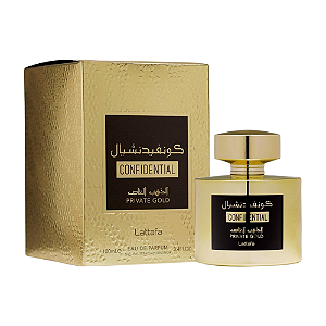 Perfume Árabe Original Lattafa - Confidential Private Gold