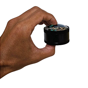 Dichavador De Metal Caveira e Borboletas (5x3cm) - 3 Partes
