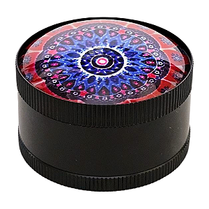 Dichavador De Metal Mandala Azul (5x3cm) - 3 Partes