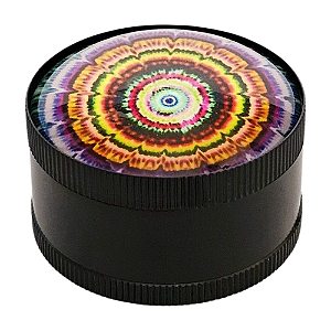 Dichavador De Metal Mandala Amarelo (5x3cm) - 3 Partes