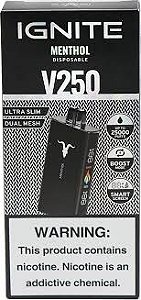 Pod Descartável Ignite V250 Gold/Black - Menthol