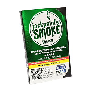 Palheiro Jack Paiol's Smoke Brasil - Premium Menta c/20un