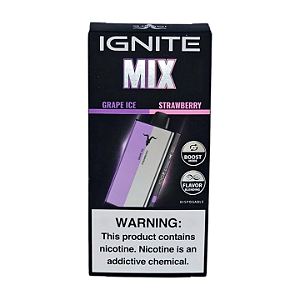 Pod Descartável Ignite Mix - Grape Ice + Strawberry
