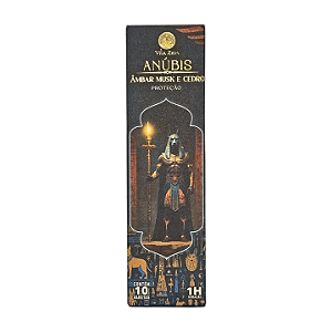 Incenso Vila Zen Anúbis Âmbar Musk e Cedro: Proteção