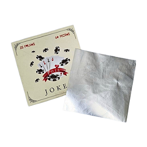 Pacote de Folhas de Aluminio para Narguile - Joker 25 folhas