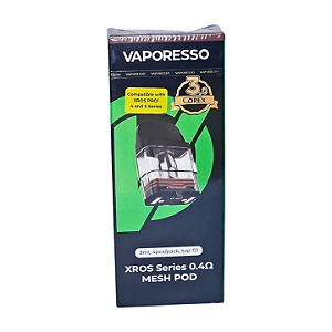 Coil Vaporesso Xros 3.0 Corex Mesh Pod 0.4 Ω - Caixa Com 4 Unidades
