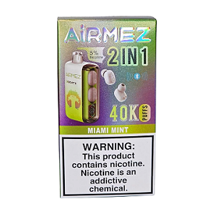 Pod Descartavel AiRMEZ com Fone de Ouvido 2 in 1 - Miami Mint