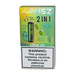 Pod Descartavel AiRMEZ com Fone de Ouvido 2 in 1 - Lemon Ice