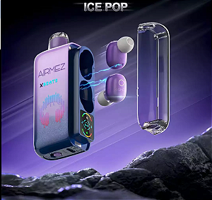 Pod Descartavel AiRMEZ com Fone de Ouvido 2 in 1 - Ice Pop