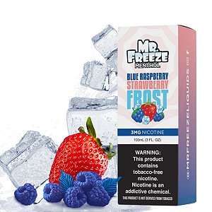 Líquido Juice Mr. Freeze - Blue Raspberry Strawberry Frost 3mg - 100ml