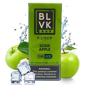 Líquido Juice Nicsalt BLVK Pod Bar - Sour Apple 50mg - 30ml