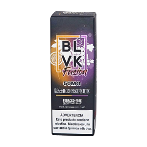 Líquido Juice Nicsalt BLVK Pod Fusion - Passion Grape Ice 50mg - 30ml