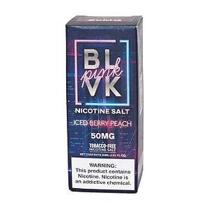 Líquido Juice Nicsalt BLVK Pod Pink - Iced Berry Peach 50mg - 30ml