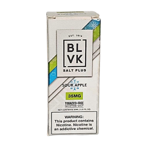 Líquido Juice Nicsalt BLVK Pod Plus - Sour Apple 35mg - 30ml