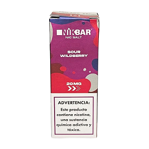 Líquido Juice Nicsalt Nikbar - Sour Wildberry 35mg - 30ml
