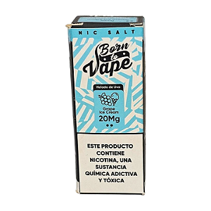 Líquido Juice Nicsalt Born To Vape - Grape Ice Cream 35mg - 30ml