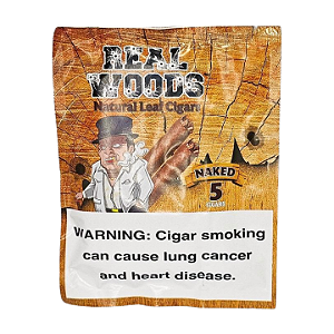 Charutinho Real Woods Natural Leaf Cigars - Naked 5x