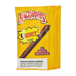 Charutinho Backwoods All Natural Leaf Wrapper - Honey 5x