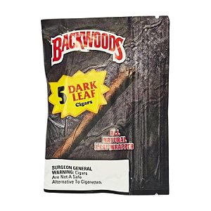 Charutinho Backwoods All Natural Leaf Wrapper - Dark Leaf 5x