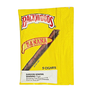 Charutinho Backwoods All Natural Leaf Wrapper - Banana 5x